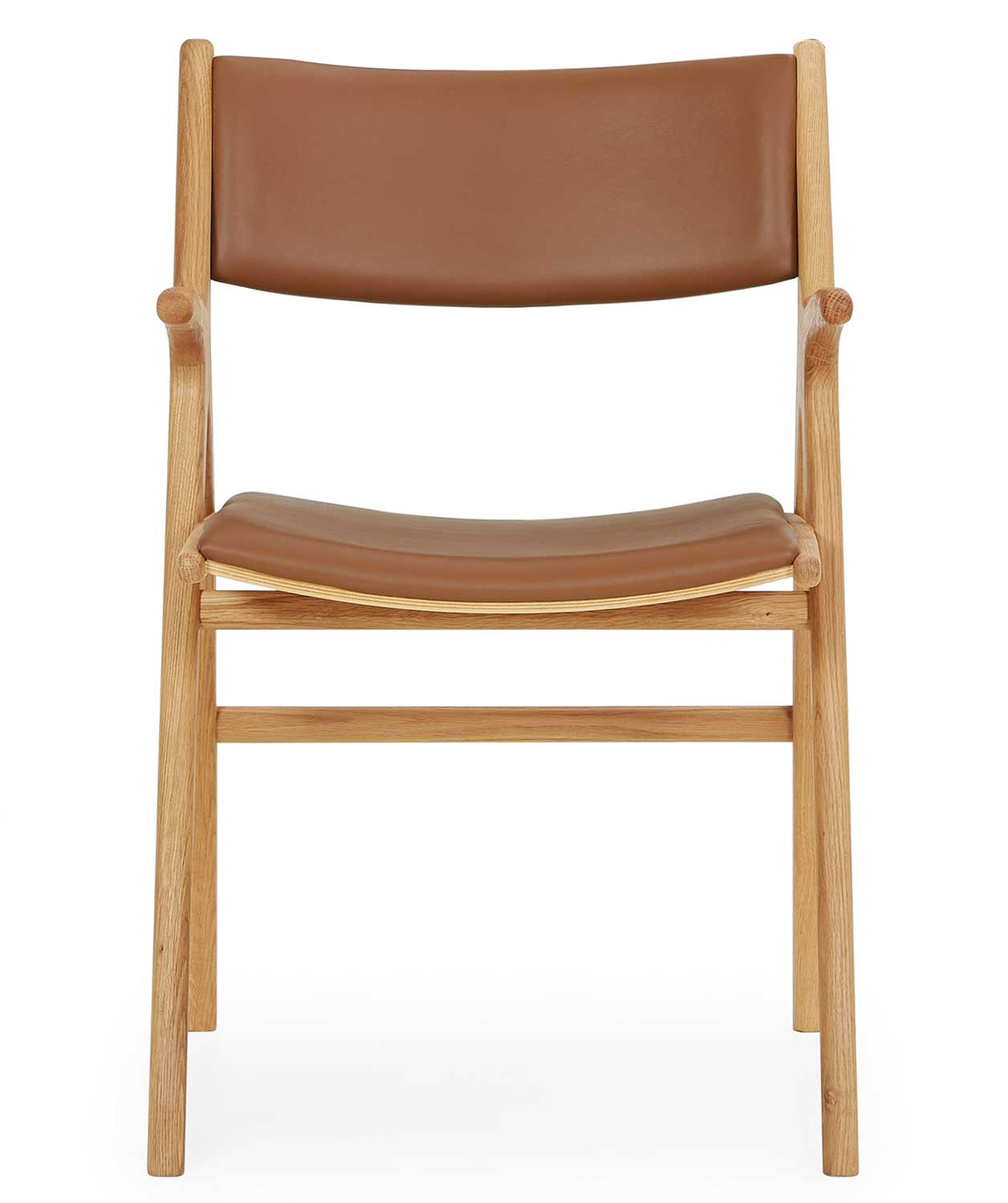 Avior Stol Oljad ek / Cognac Läder