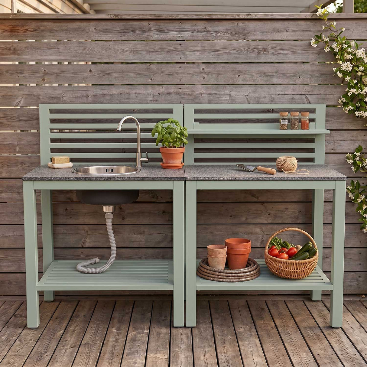 Bellac Utekök Hörn Dusty Green