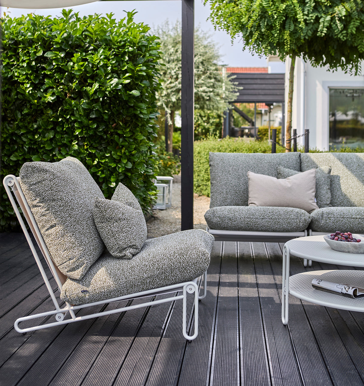 Blixt 3-sits soffa Light Grey/Verde