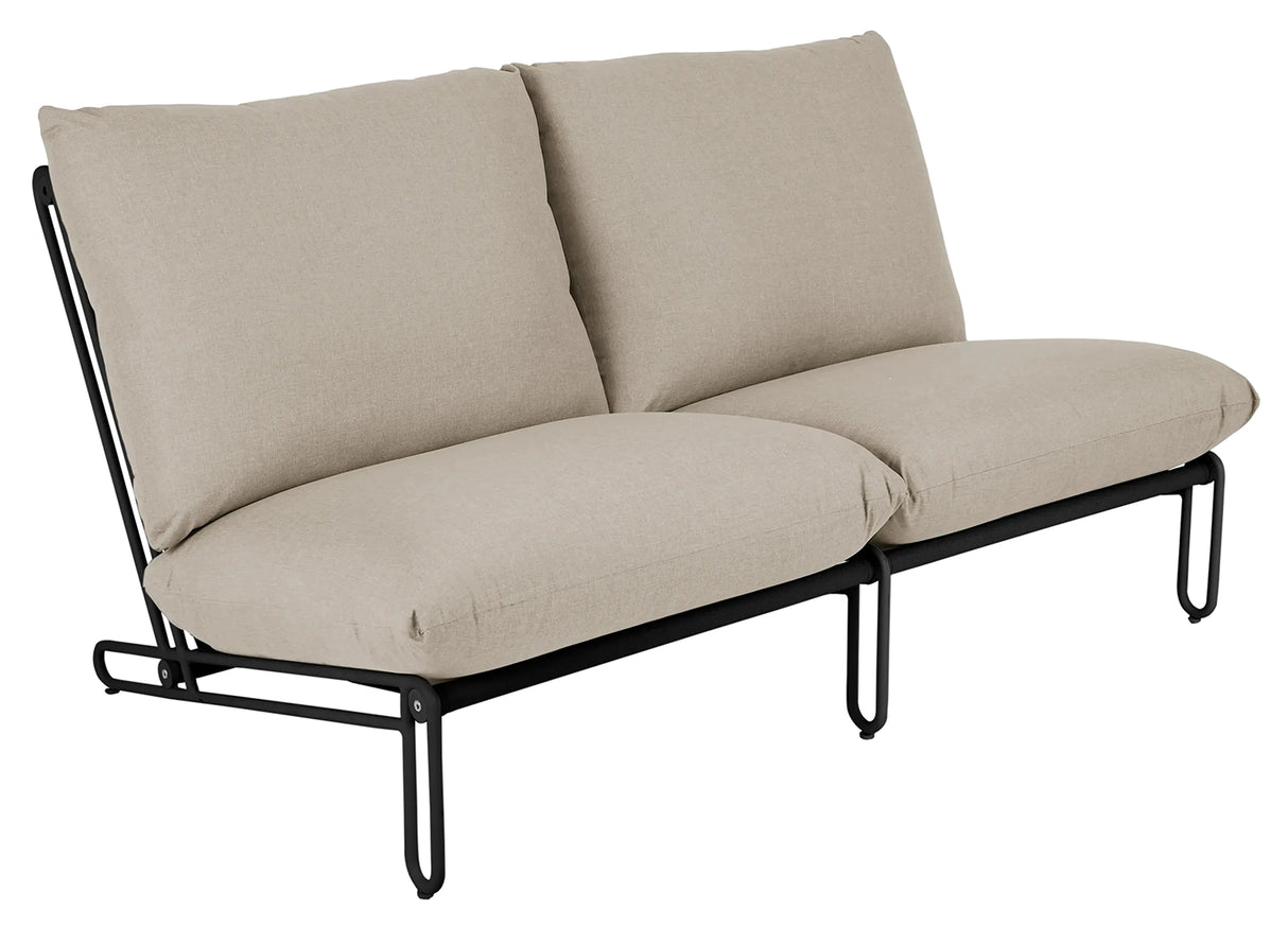 Blixt 2-sits soffa Svart/Beige