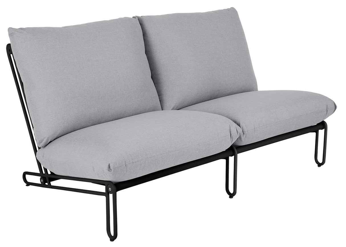 Blixt 2-sits soffa Svart/Grå