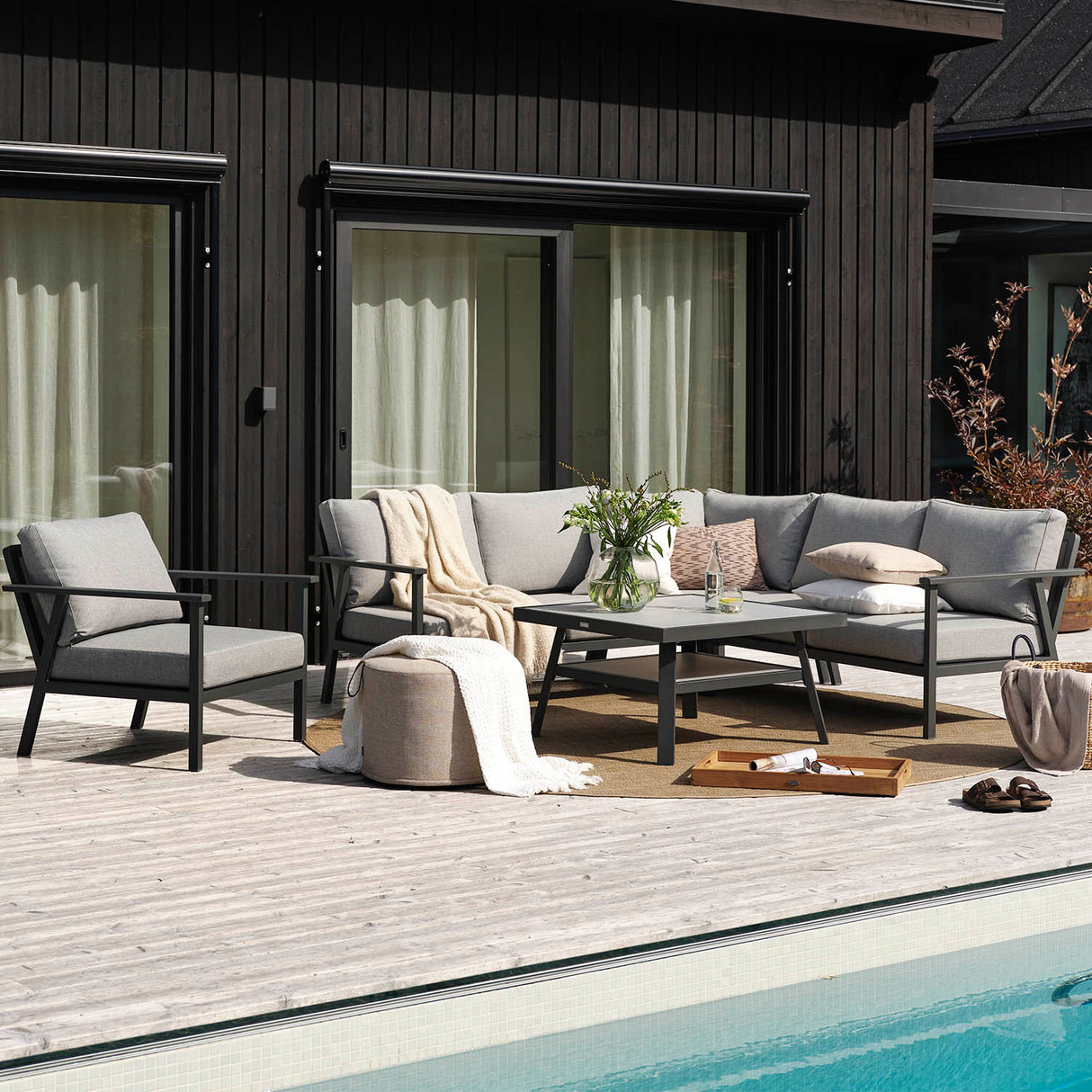 Samvaro XL Hörnsoffa Khaki