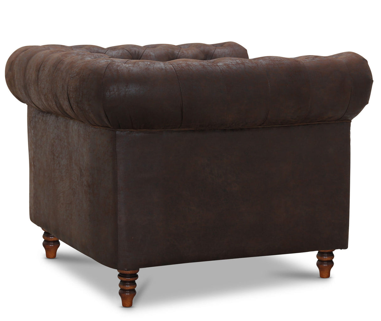 Cambridge Chesterfield Fåtölj Brunt Vintage tyg