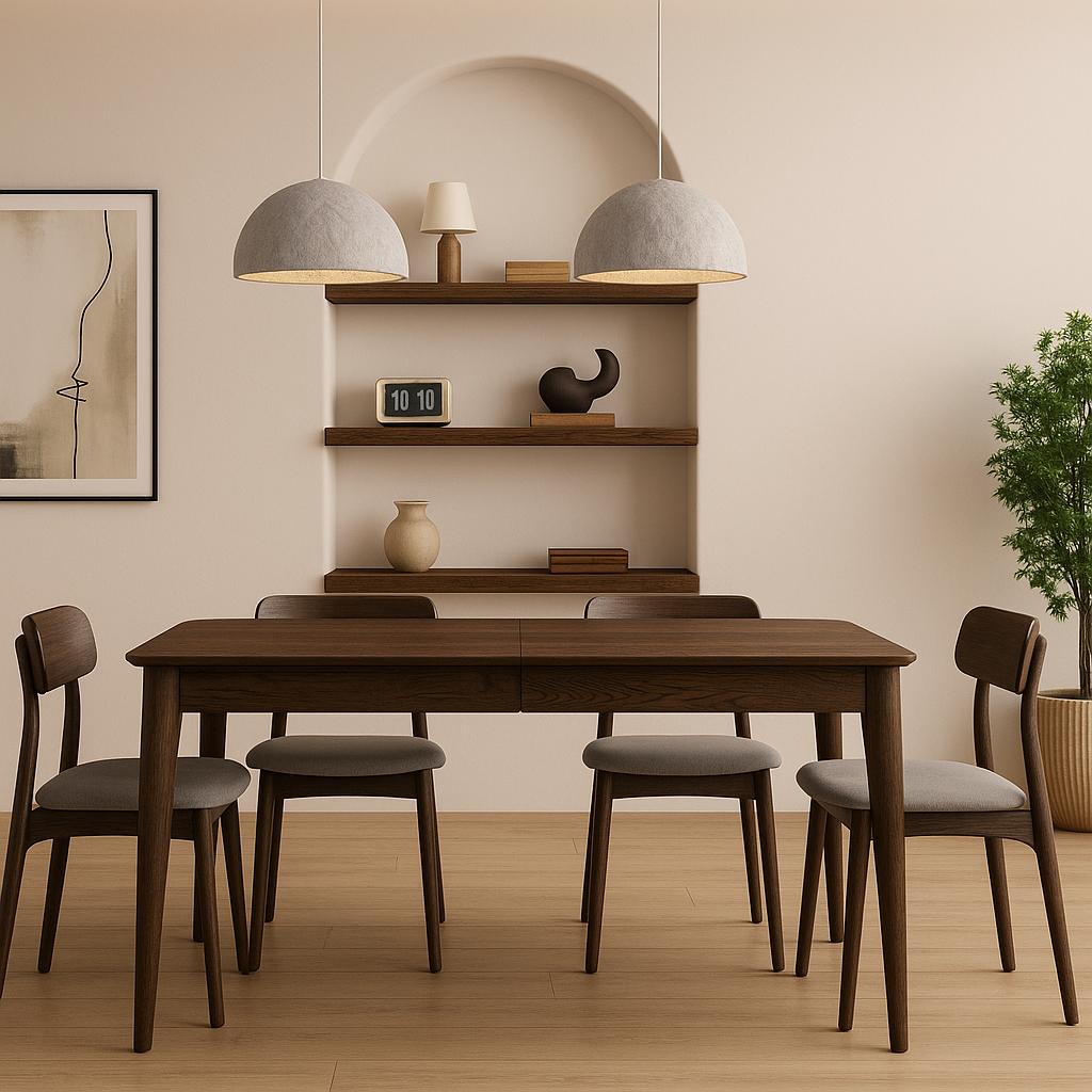 Genesis Matbord 90x130 cm ink 2 Iläggsskivor Smoked Oak