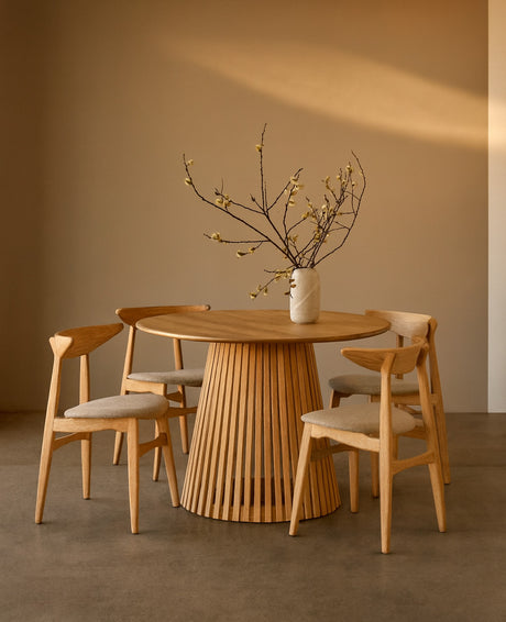 Dominus Matbord Rund 110 cm Natural Oak