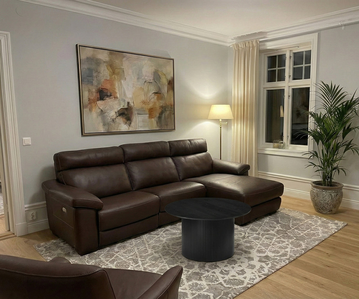 Scarlett Soffbord Ø90cm Svart