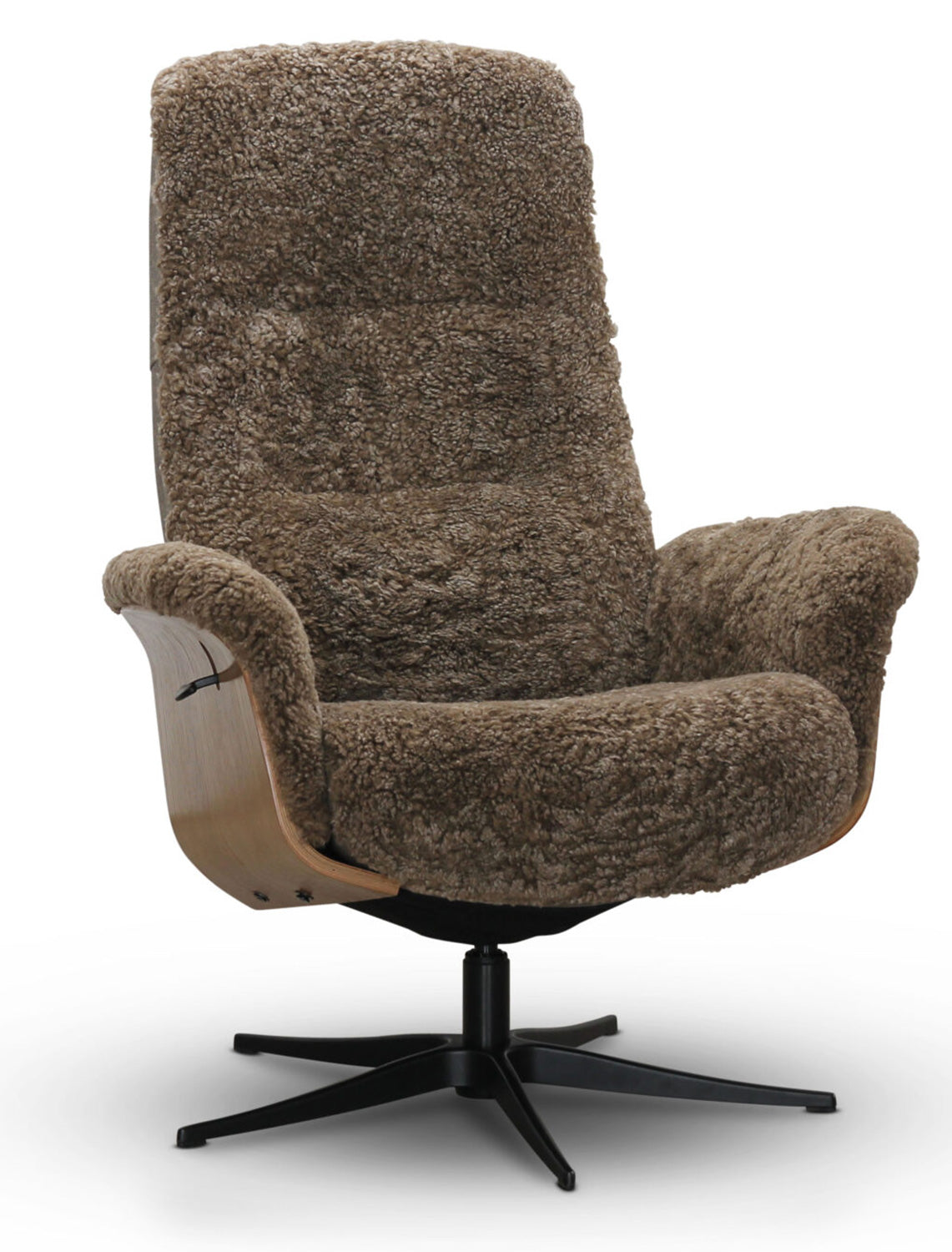 Fårö Snurrfåtölj ink Pall Fårskinn Sahara