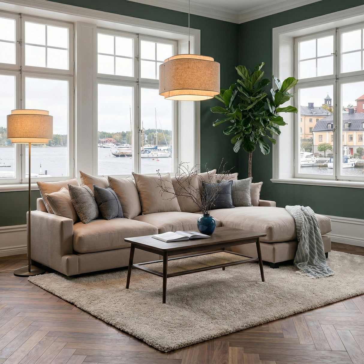 Takai Beige Taklampa