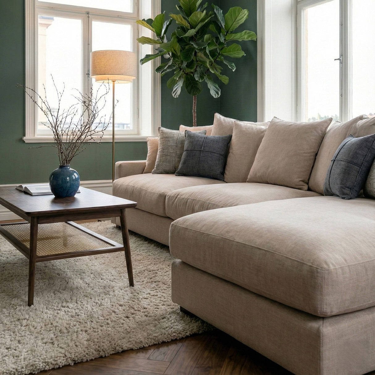 Freja Divansoffa - 2,5-sits med schäslong