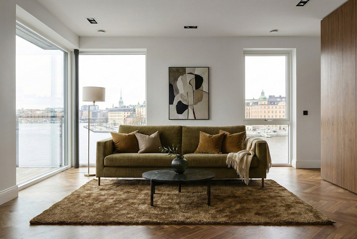 Impulse 4-sits Soffa Lux Wildflower Forest Green