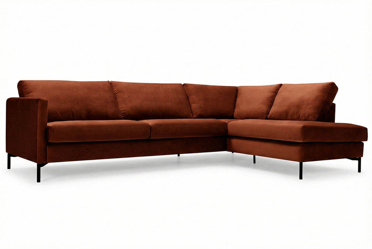 Impulse Divansoffa Set 4 Classic Velvet Deep Orange