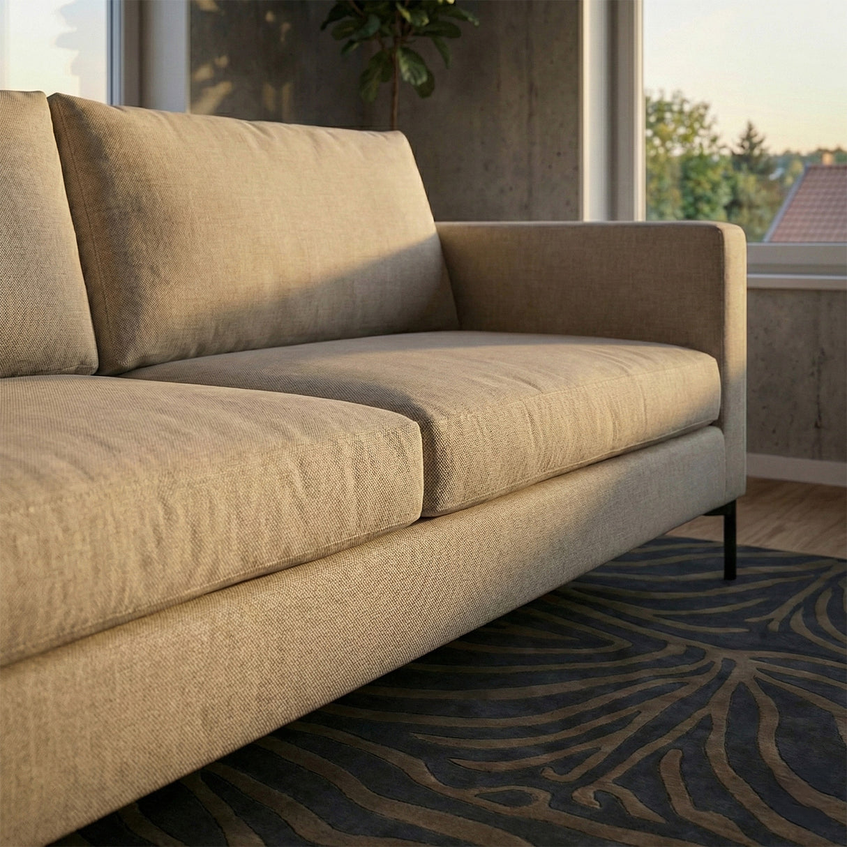 Impulse 3-sits Soffa Lux Timber Light Beige