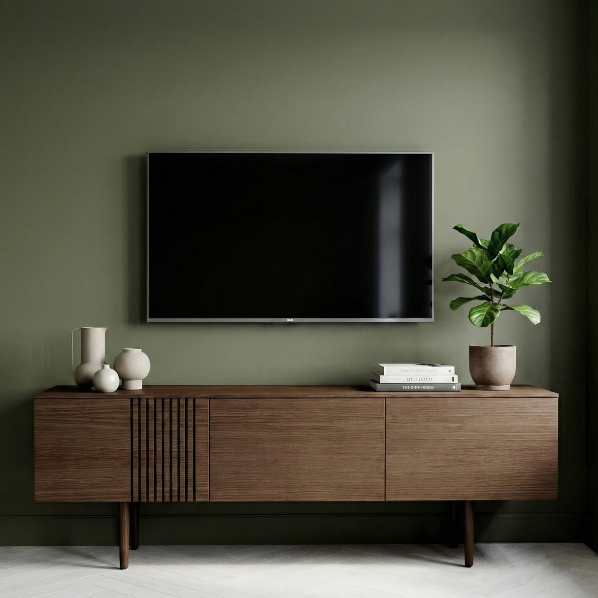 Joel Mediabänk 150 cm Rökbetsad Ek