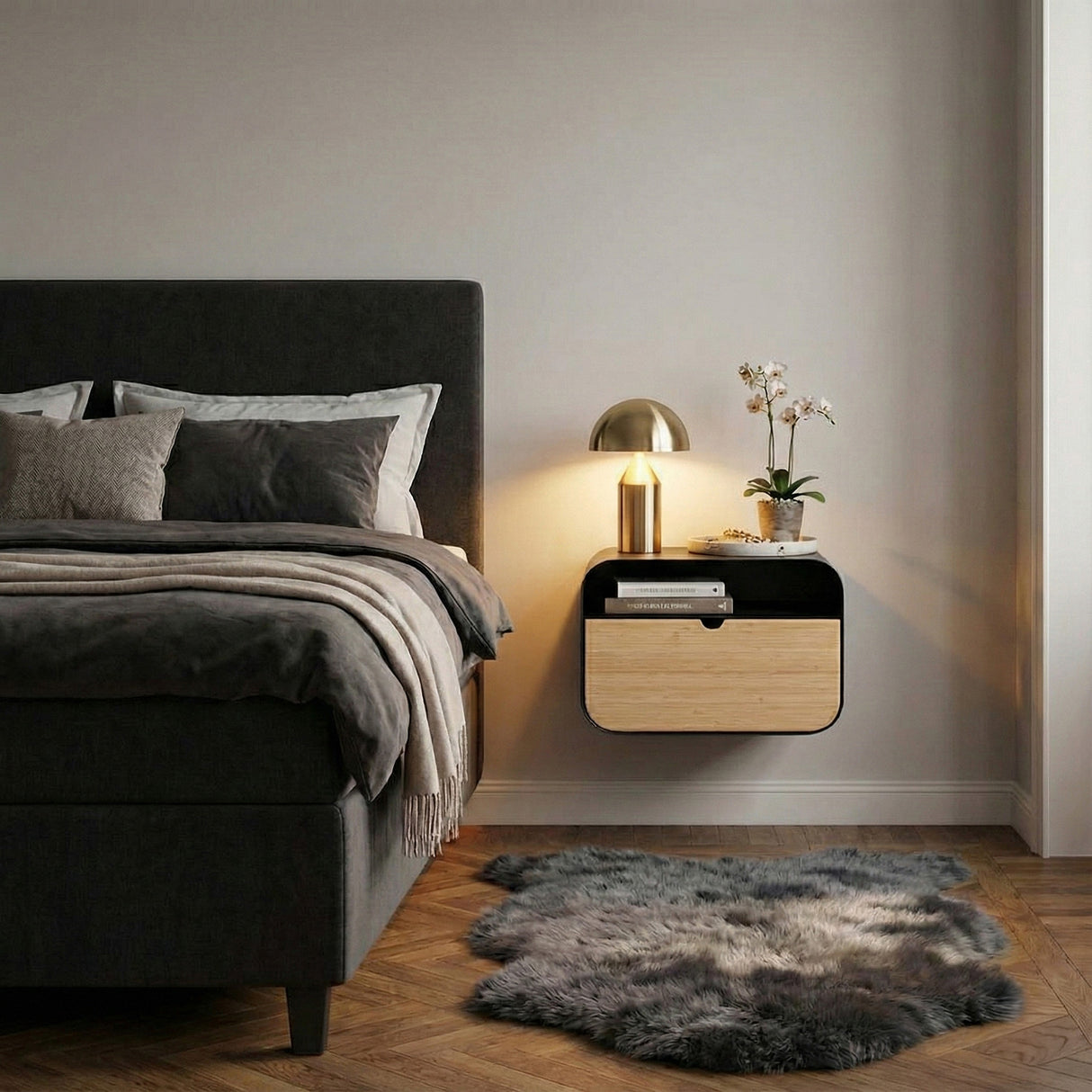 Joliet Sängbord 35x25 cm Bambu