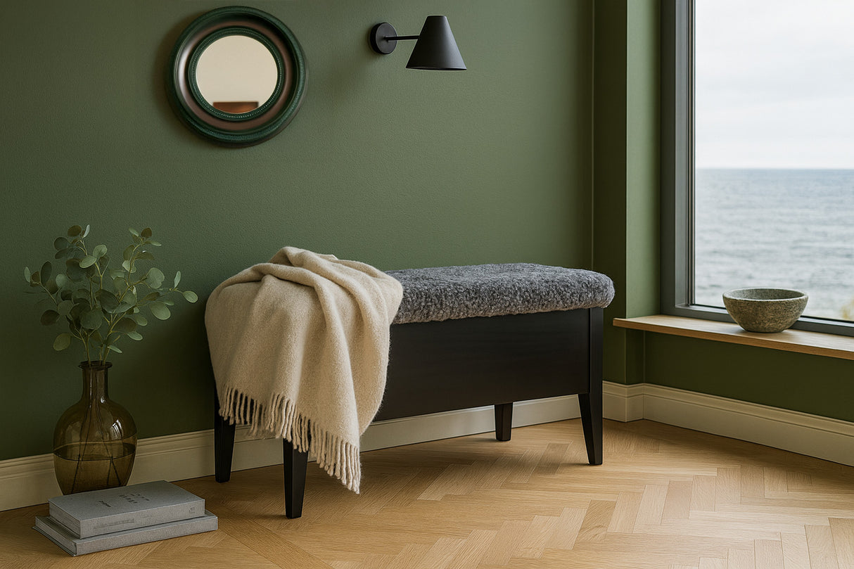 Klinte Bänk 90 Svart