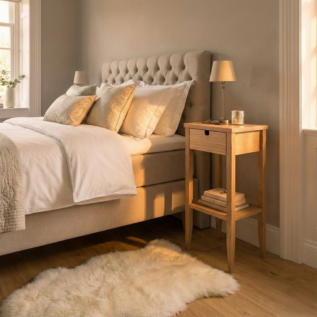 Klinte Sängbord Ek REA