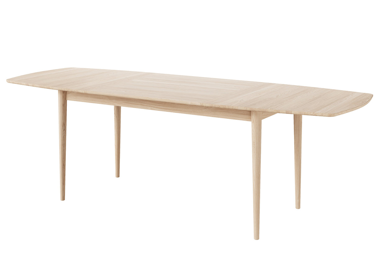 Nordlight Matbord 160-240x85 cm Massiv Vitoljad Ek