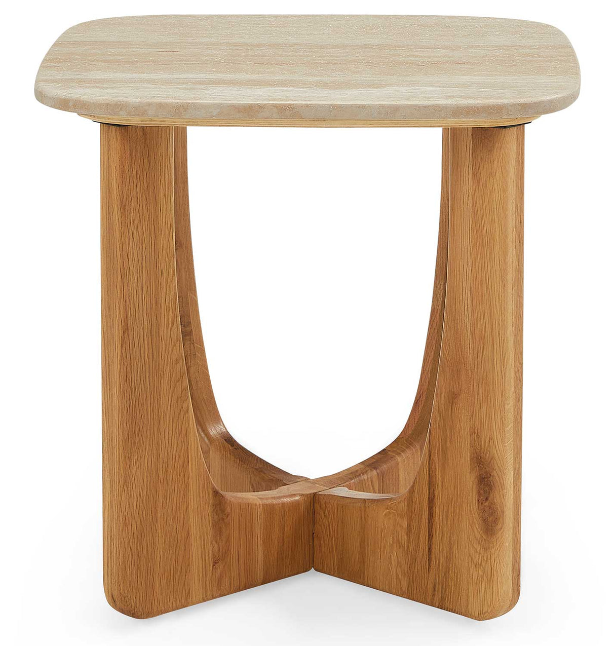 Lenox Sidobord Oljad Ek / Travertin