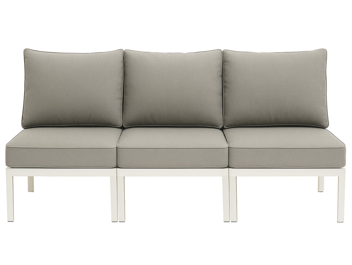 Leone 3-sits soffa utan armstöd Matt Vit