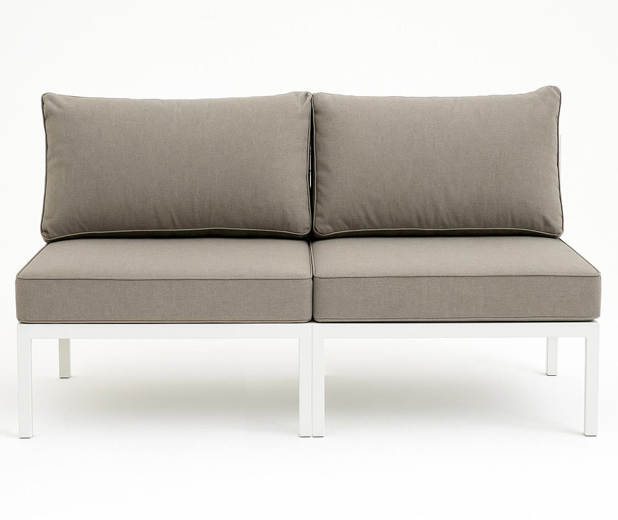 Leone 2-sits soffa utan armstöd Matt Vit