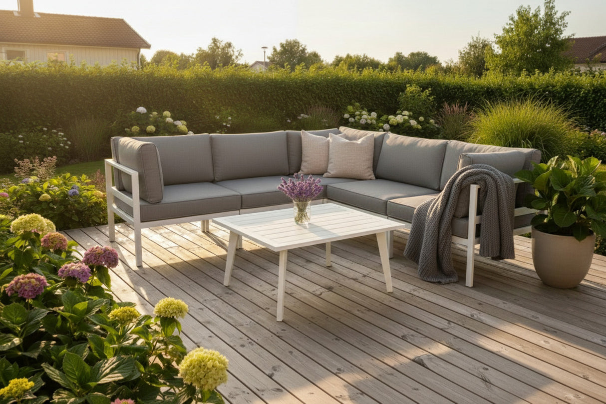 Villac Soffbord 88x88 cm Vit