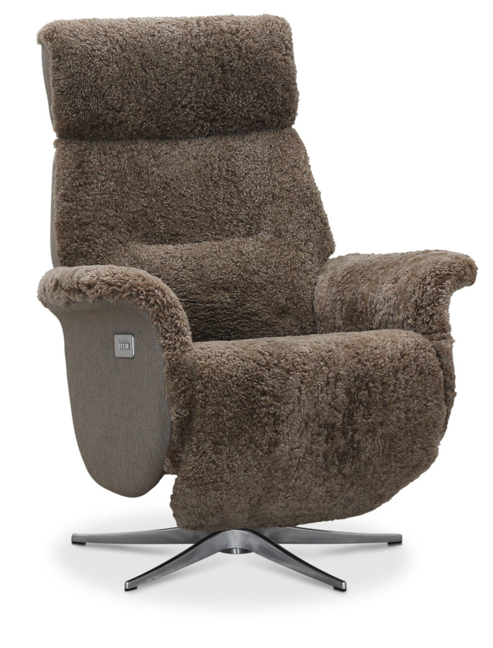 Lissabon Fåtölj Elektrisk Recline Sahara Fårskinn