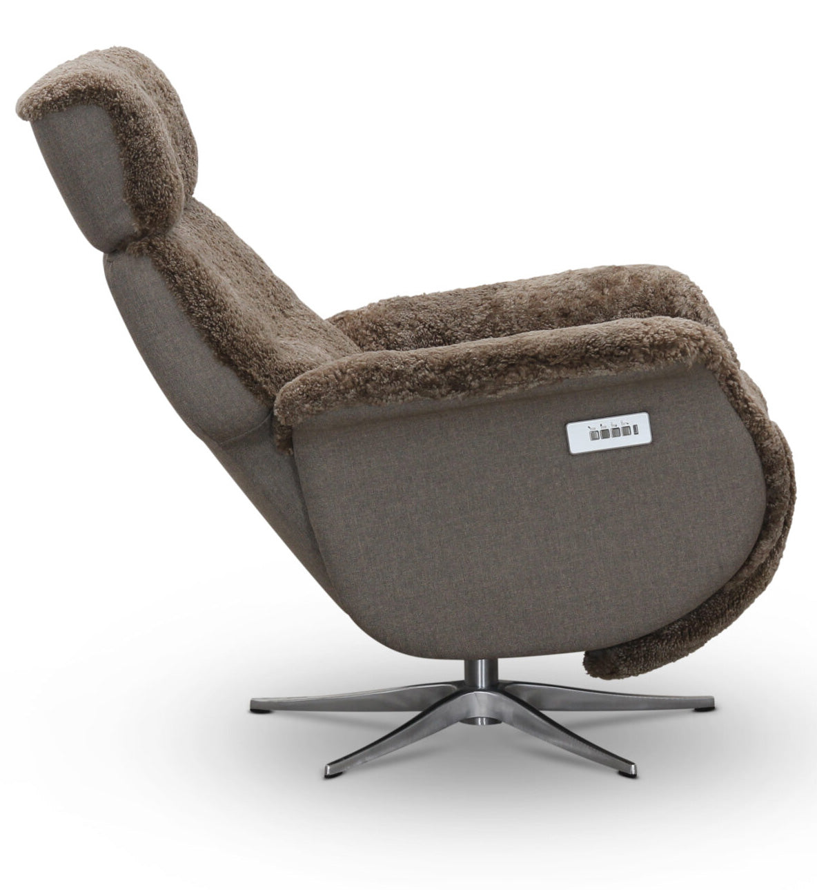 Lissabon Fåtölj Elektrisk Recline Sahara Fårskinn