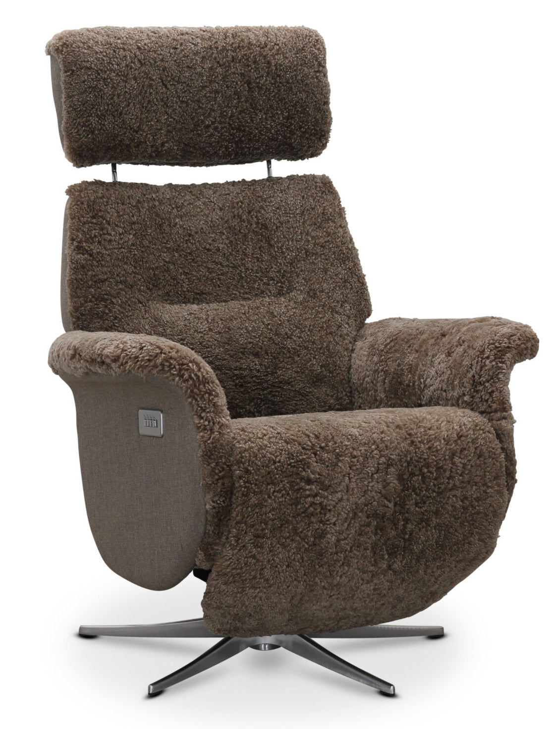 Lissabon Fåtölj Elektrisk Recline Sahara Fårskinn