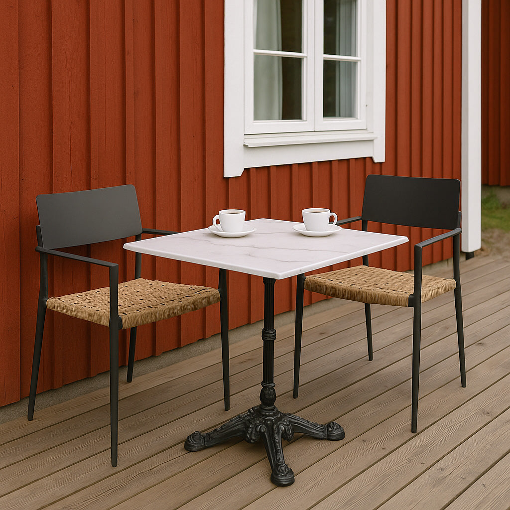 Loire Cafégrupp 70x70 cm ink Bergamo karmstol