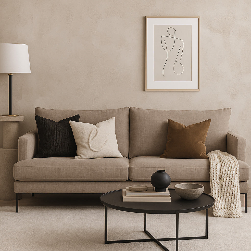 Luciana 3-sits Soffa Vogue Taupe