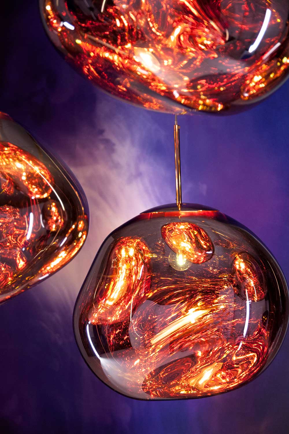 Melt Taklampa Medium Copper