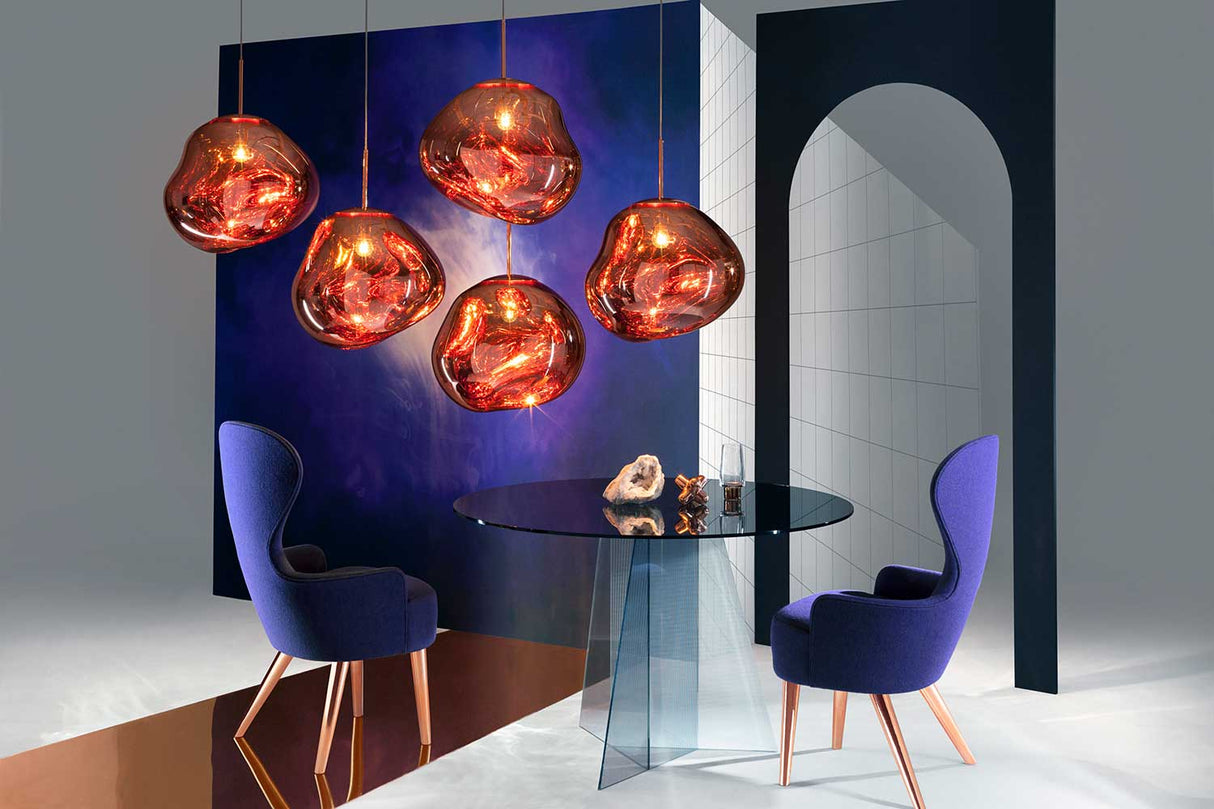 Melt Taklampa Medium Copper
