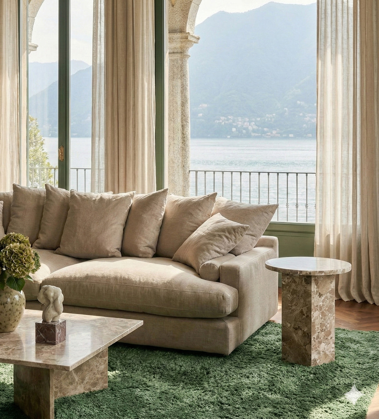 Miramas Soffbord 140x70 cm Lattebrun