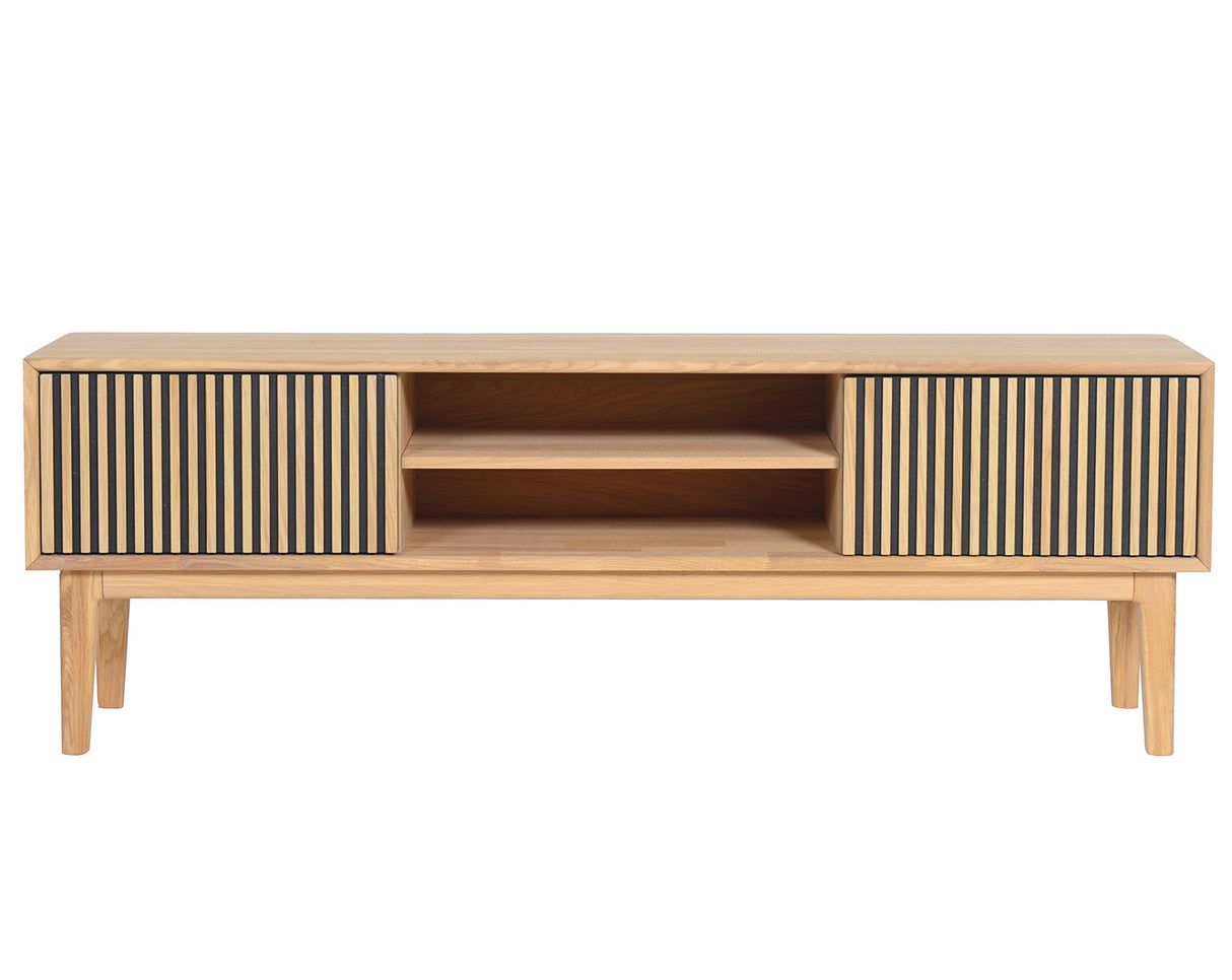 Broholm TV-Bänk XL Lameller Oljad Ek