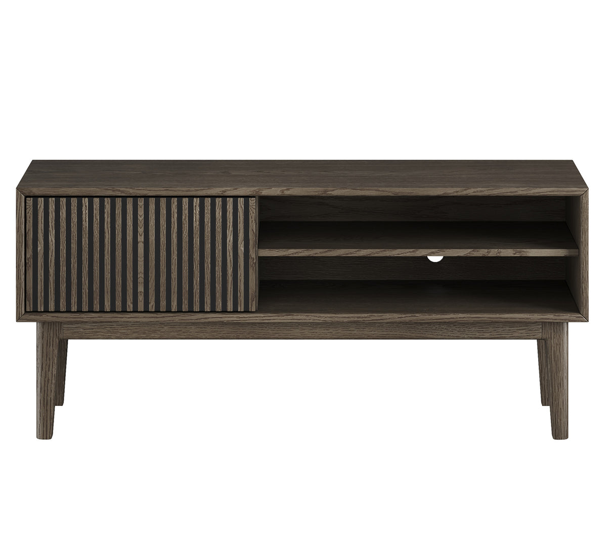 Broholm TV-Bänk Lameller Rökfärgad Ek