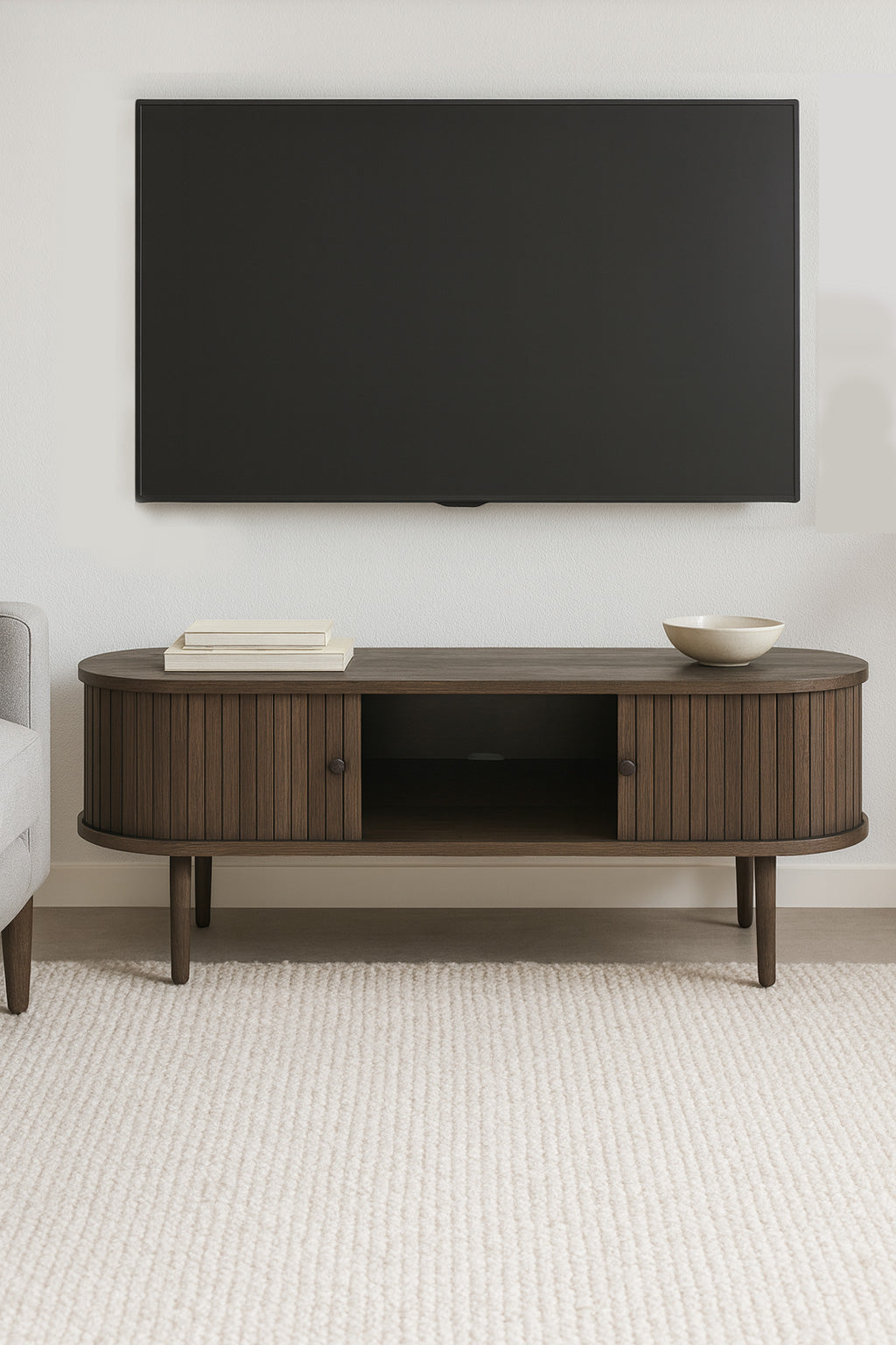 Nilo Mediabänk Brun Ek