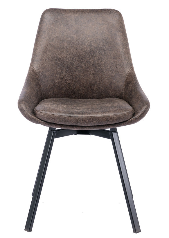 Parade Stol med snurr Texas Brunt Tyg