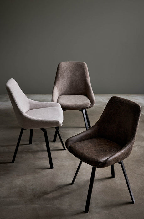 Parade Stol med snurr Texas Brunt Tyg