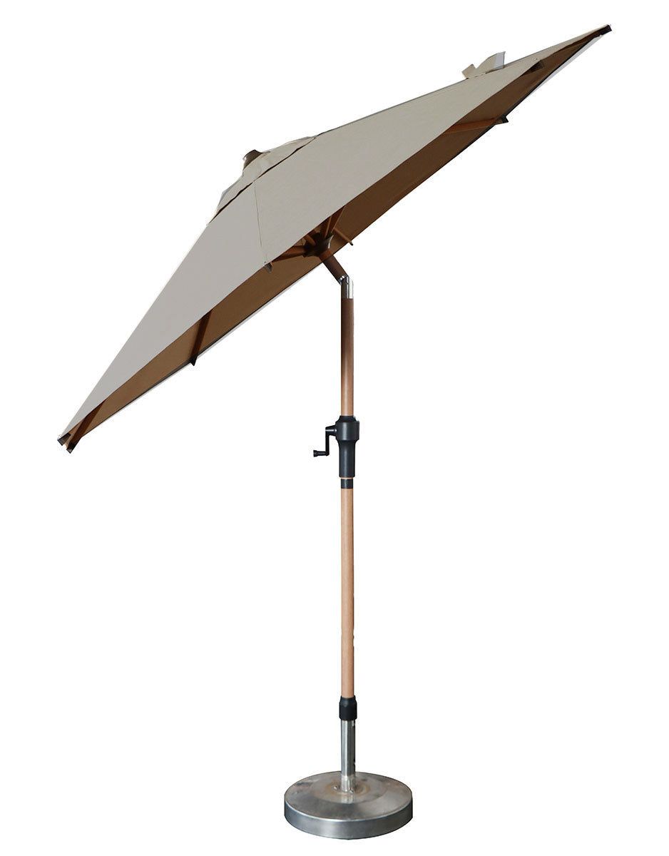 Ragusa Parasoll 2,5 m Beige/Alu Wood