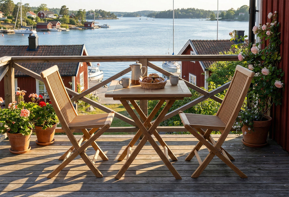 Rimini Cafebord 70x70 cm Teak