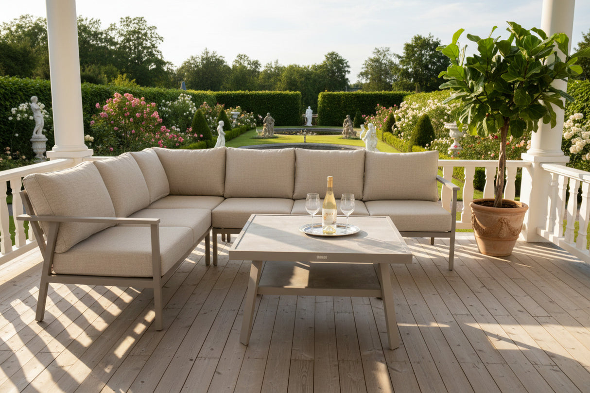 Samvaro XL Soffbord 90x90 cm Khaki