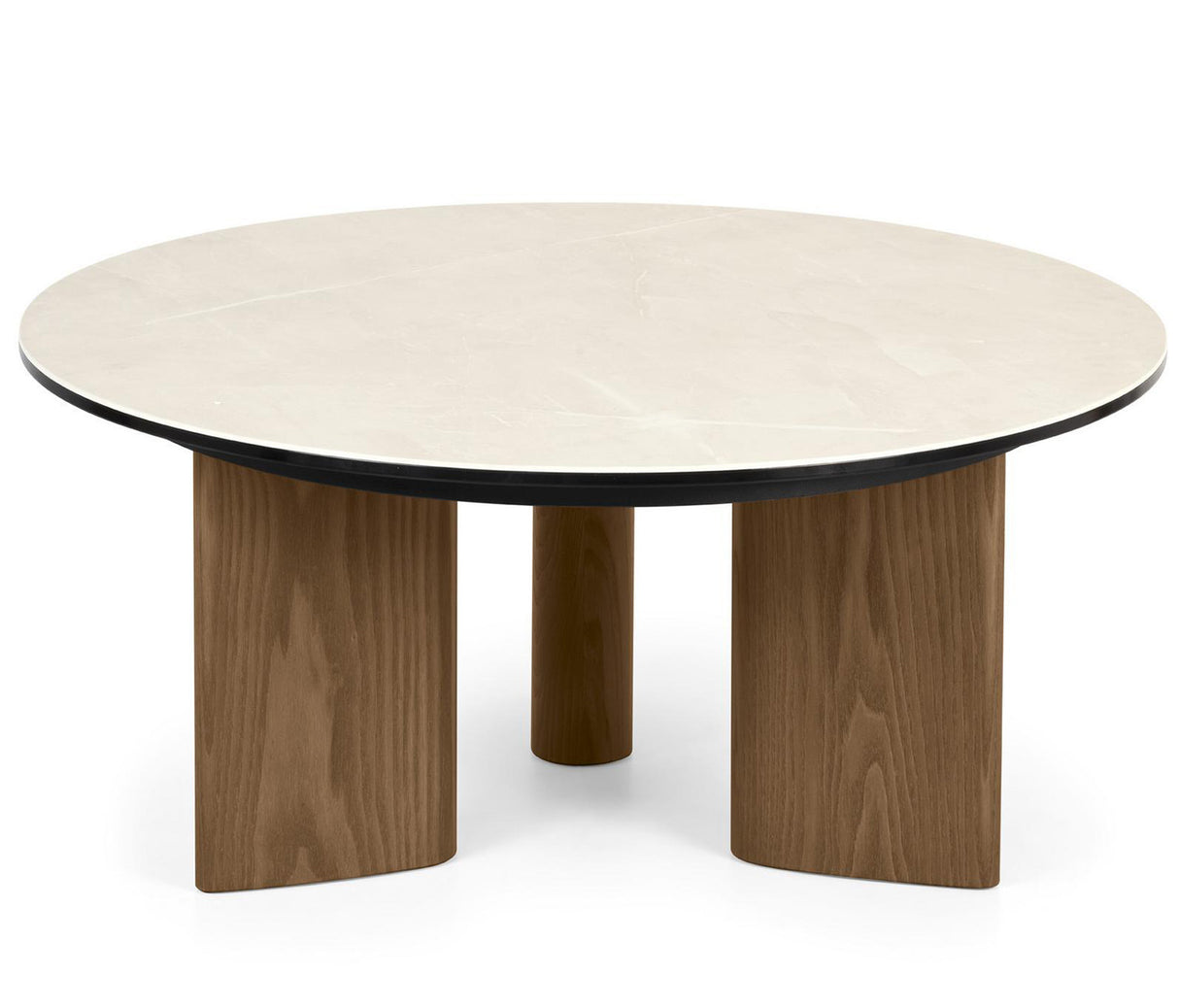 Sandy Soffbord Runt Canaletto Walnut