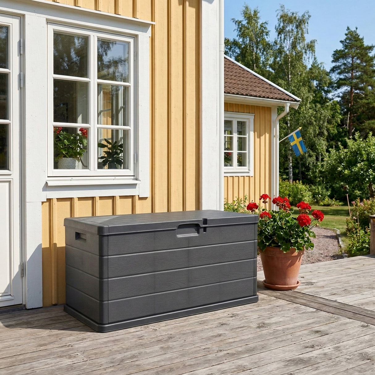 Start Förvaringslåda 118x59 cm Svart
