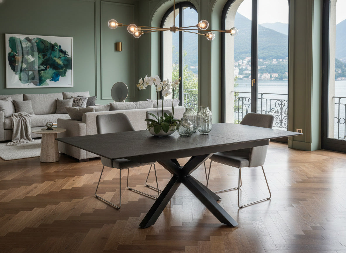 Verdun Matbord 200x100 cm Svart Fairbanks