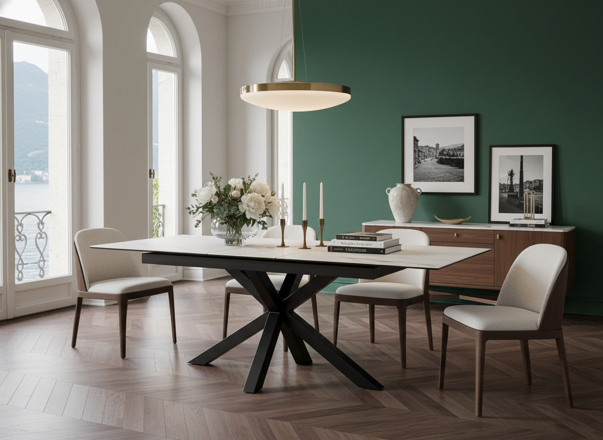 Verdun Matbord 200x100 cm Vitt Akranes