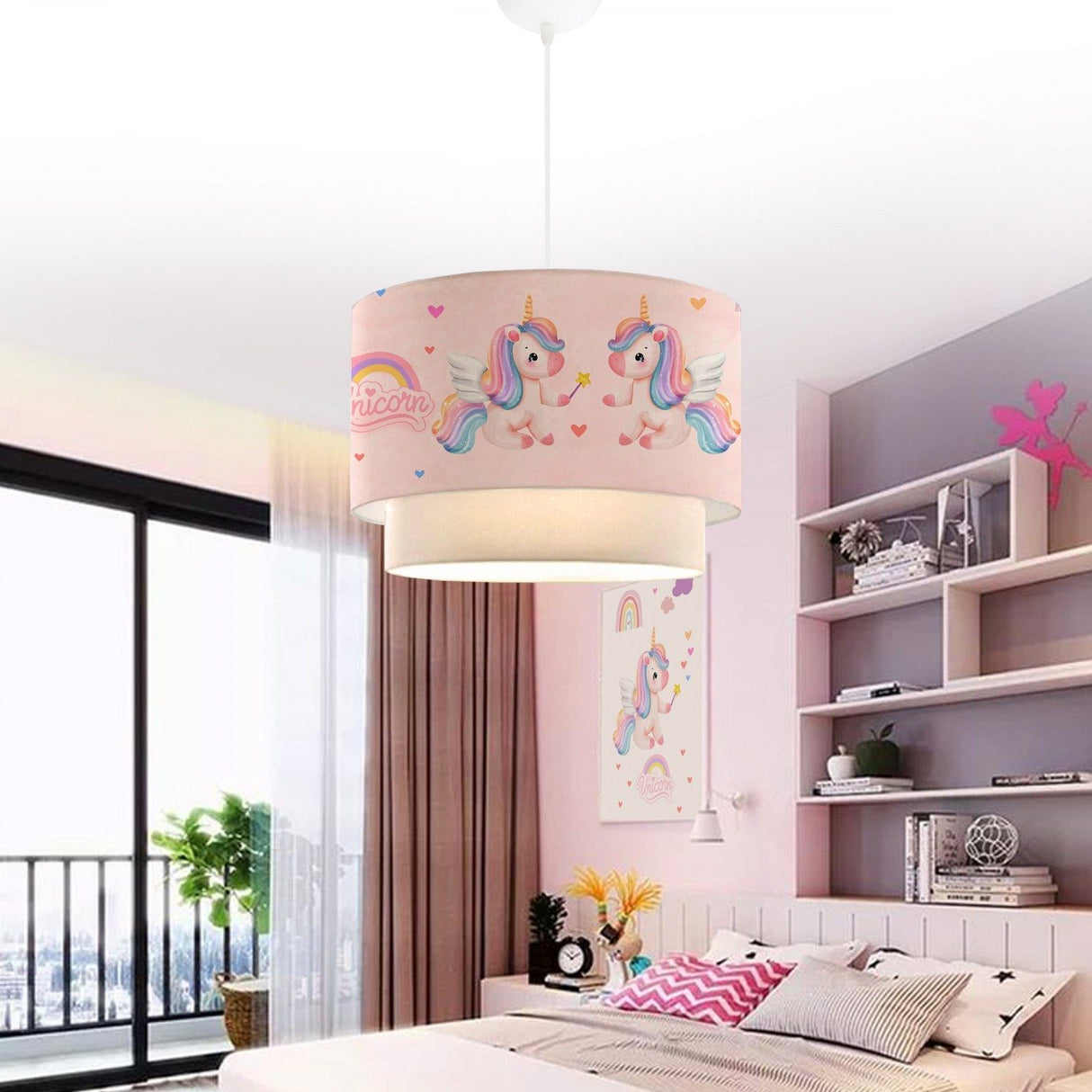 Doha (H 70 cm) Ljuskrona Flerfärgad
