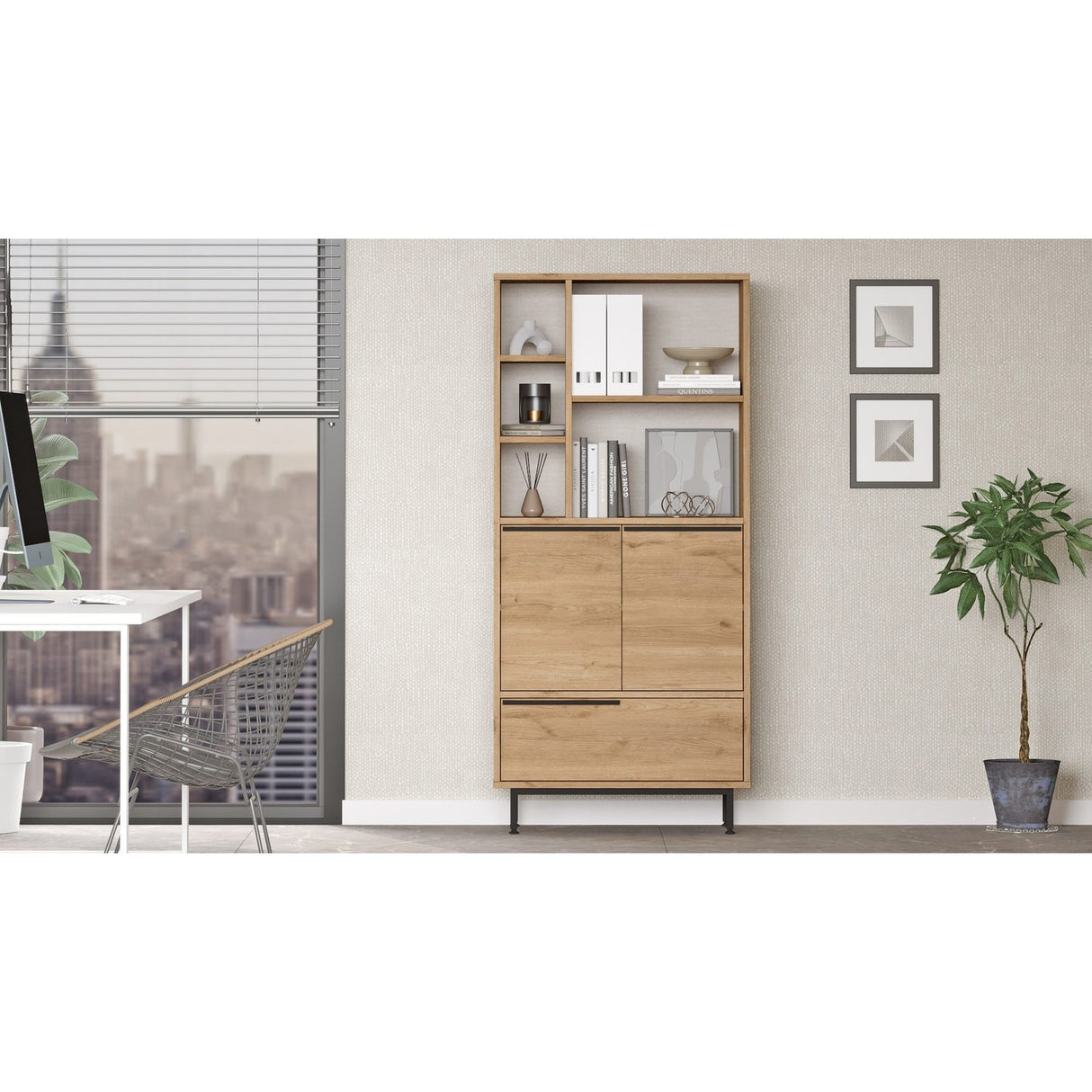 Paramaribo Cabinet (74,8 x 161,6 x 35,5 cm) Valnöt Förvaringsskåp