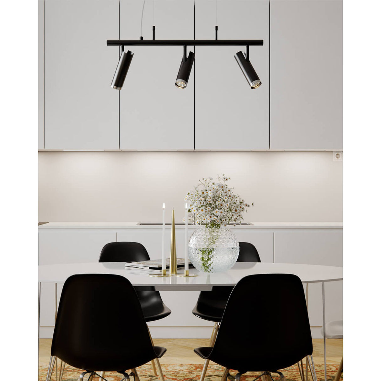 Puls Bar Taklampa 3 Svart Matt