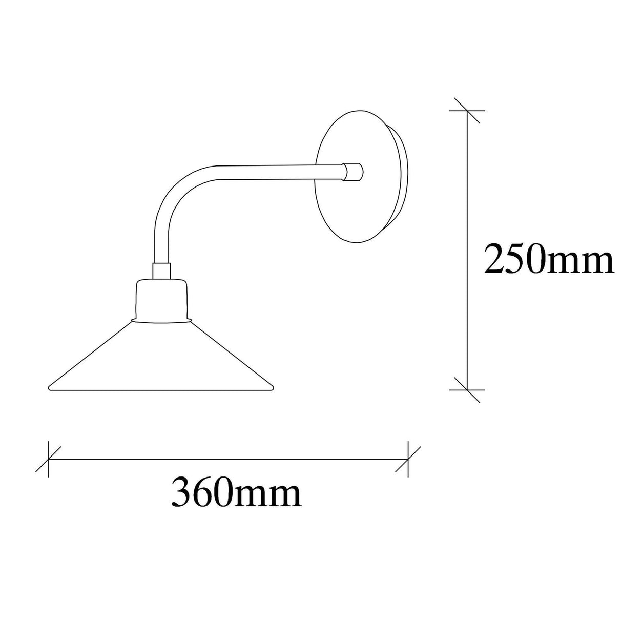 Mel Niva Vintage Vägglampa