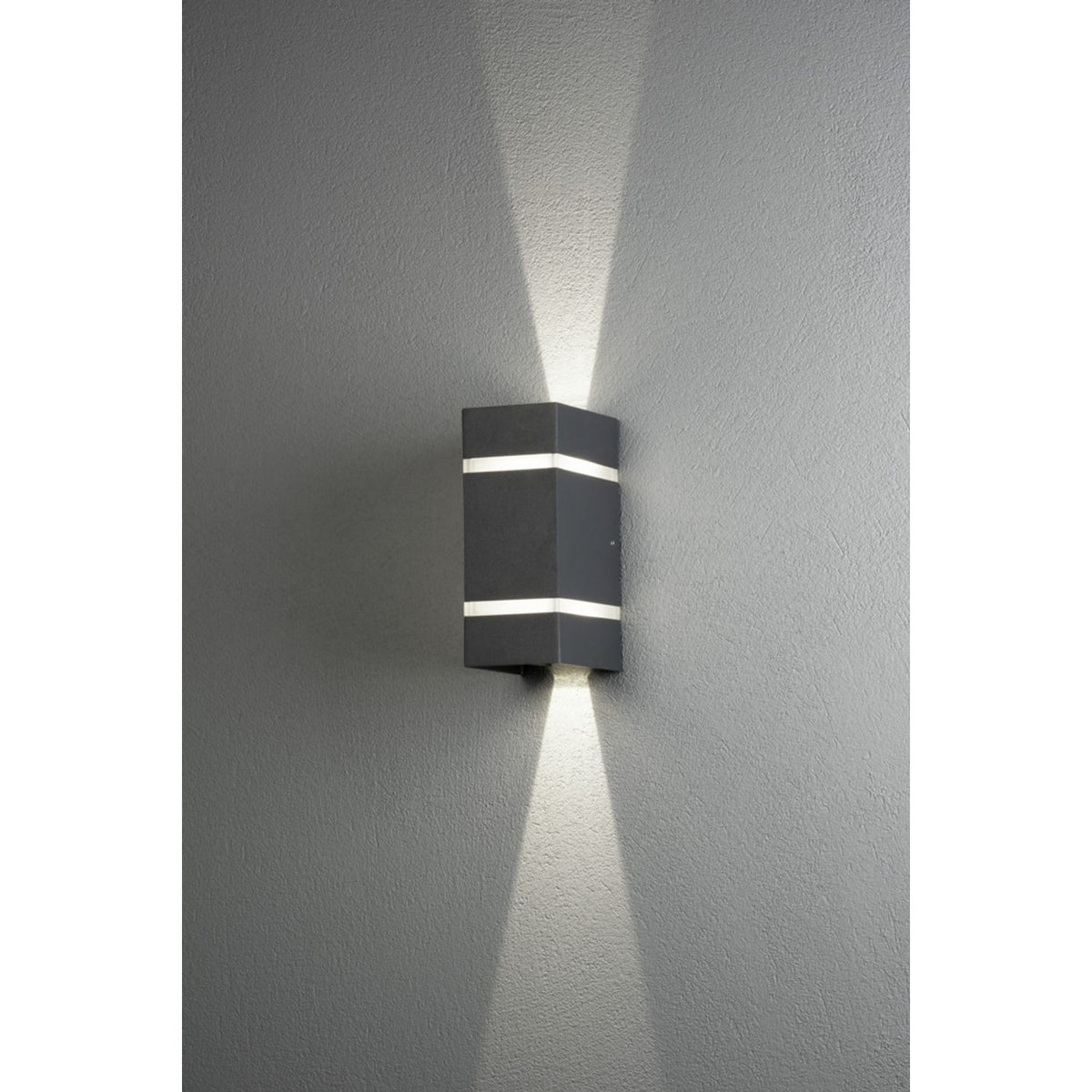 Cremona HP-LED 2x3W Mörkgrå Vägglampa Ute